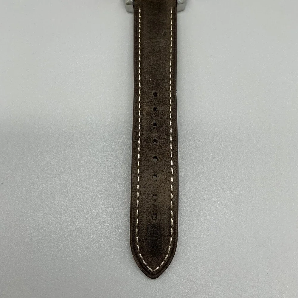 Fossil PR-5164 Mens Watch 43mm Backlight Date Brown Leather New Battery